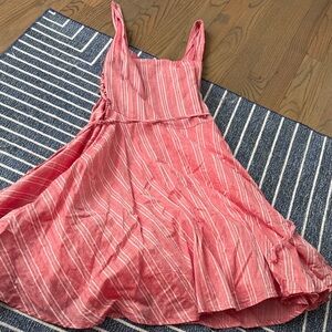 Charlotte Russe Red and Pink Striped Dress